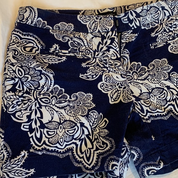 Navy Blue and White Willi Smith Shorts - Picture 5 of 7